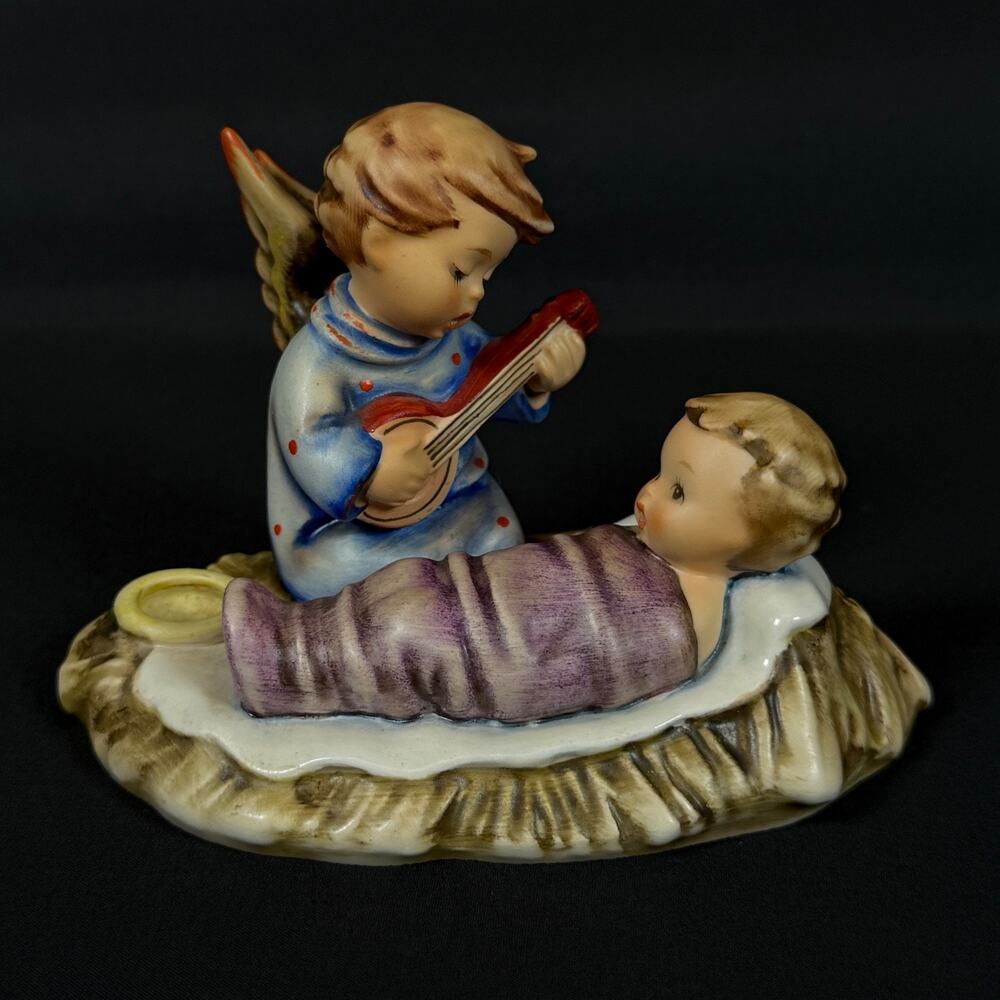 Goebel Hummel Lullaby Candleholder # 24/1 Baby Jesus Angel Candle Stick